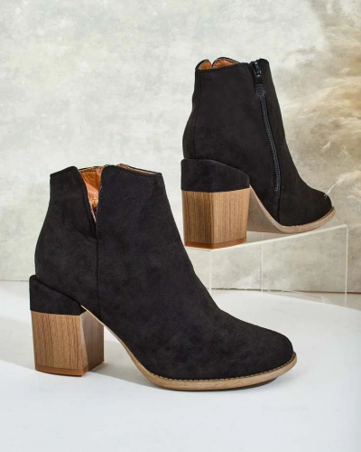 Royalfashion Cizme Ovi din piele întoarsă eko pentru femei