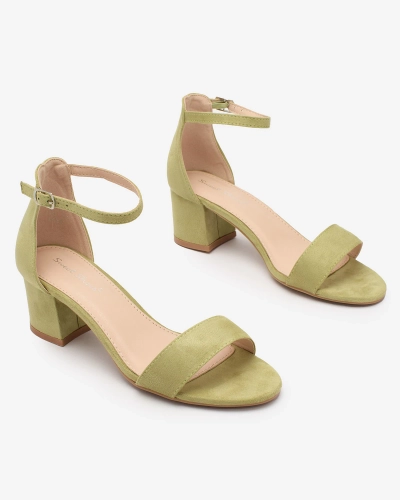 Royalfashion Sandale stiletto joase de damă verzi Mesteri