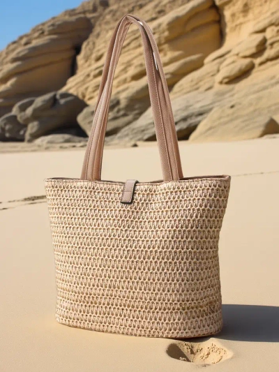 Royalfashion Geantă de paie mare pentru femei