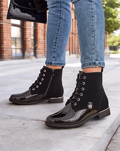 Ghete cu șireturi pentru femei Royalfashion Safalle