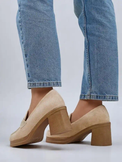 Mocasini cu toc bloc de damă Royalfashion Evelay