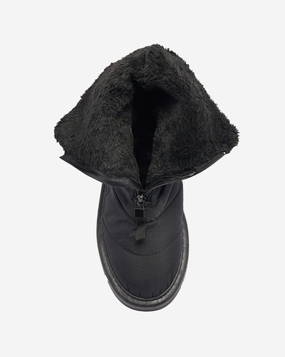 Cizme negre pentru femei a'la cizme de zăpadă Tirigga- Footwear