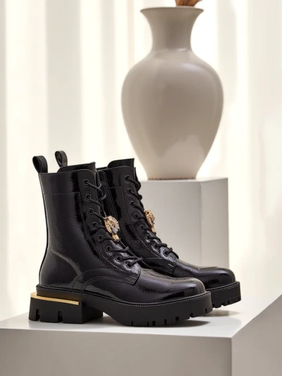 Ghete de lucru din piele lăcuită pentru femei Royalfashion Tesiolle