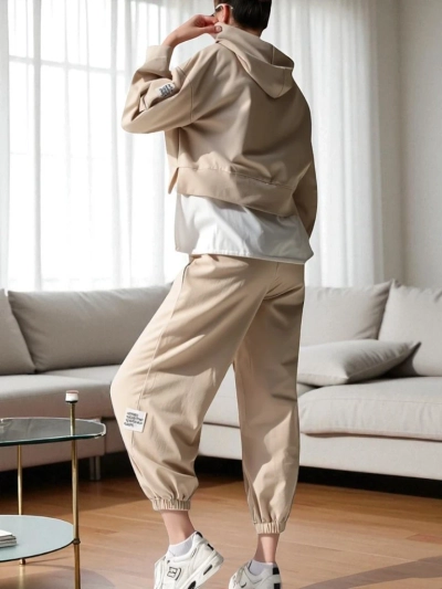 Set de bumbac Royalfashion pentru femei cu un insert de cămașă