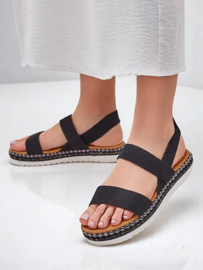 Sandale femei Royalfashion cu o talpă decorativă Zindas