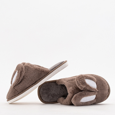 Papuci dama Crolisia maro - pantofi