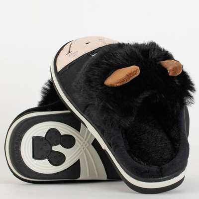 Animmes Black Baby Bull Slappers - Incaltaminte