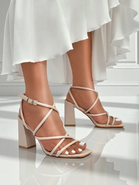 Royalfashion Sandale de damă cu toc gros Elysia