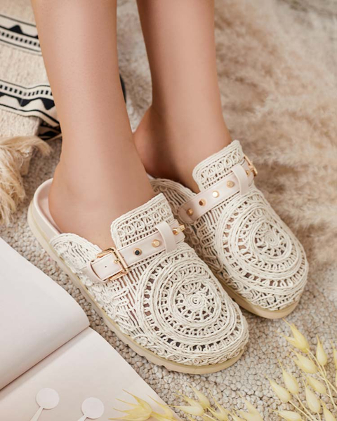 Royalfashion Flip-flops de damă cu broderie Leronip