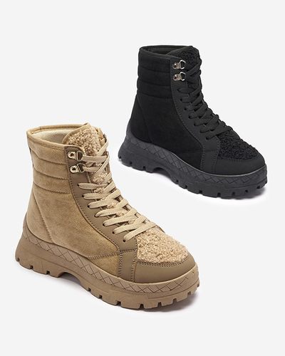 Cizme de vânătoare izolate pentru femei, de culoare neagră Wosser- Footwear