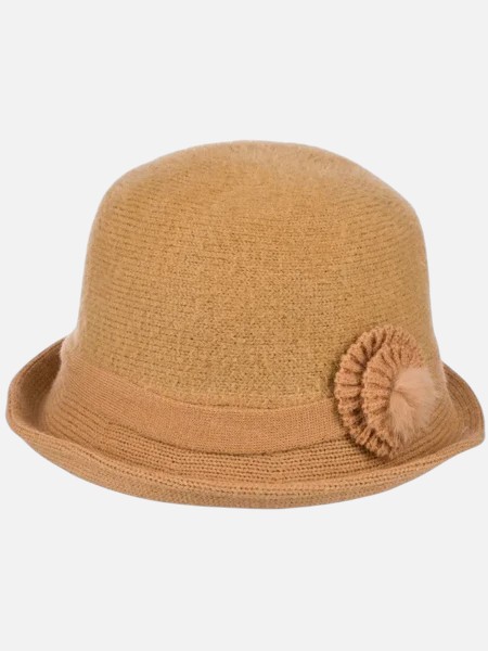 Pălărie de damă tip melon cu ornament Ruby Claire