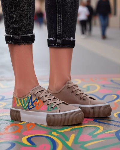 Adidași Royalfashion pentru femei cu imprimeu în formă de inimă Sercess