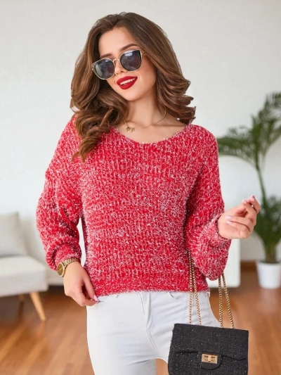 Pulover Royalfashion pentru femei cu fir lucios