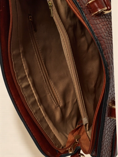 Poșetă de damă shopper din piele ecologică cu imprimeu Iron Lace