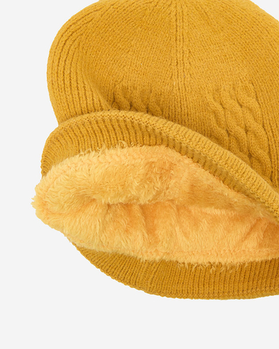 Royalfashion Șapcă izolată pentru femei Mustard