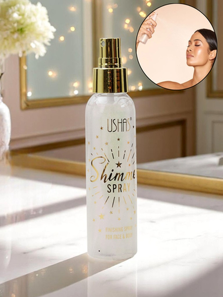 USHAS Summer Spray - Iluminator lichid pentru față și corp Pearl