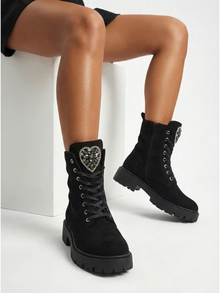 Botine Dama eco piele intoarsa Euni