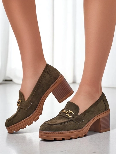 Royalfashion mocasini cu toc pentru femei Tollinge