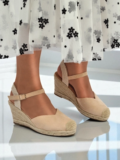 Royalfashion Sandale cu pană pentru femei Solara Espadrille