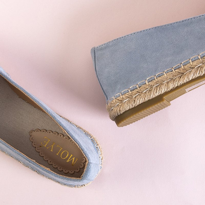 OUTLET Espadrile dama albastre cu ornamente Lucila - Încălțăminte