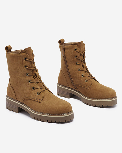 Cizme de trapper pentru femei maro Priviea - Încălțăminte