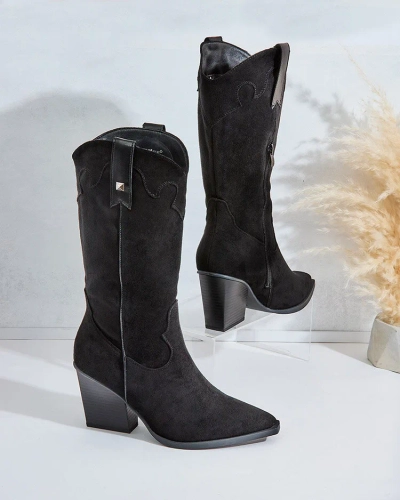 Royalfashion Cizme cowboy cu toc pentru femei Kowib