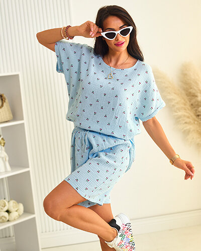 Royalfashion Set de vară din bumbac pentru femei