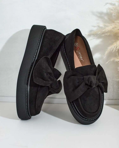 Royalfashion Pantofi jumătăți de damă cu fundiță Eriz