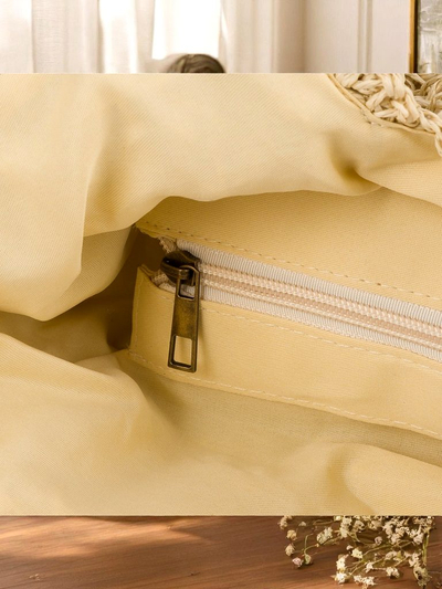 Royalfashion Geantă mare de damă din paie Sunny Straw