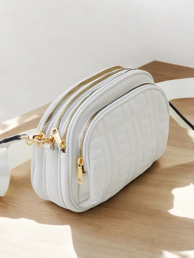 Royalfashion Mică geantă de mână de formă semi-rotundă pentru femei, din eco-leather
