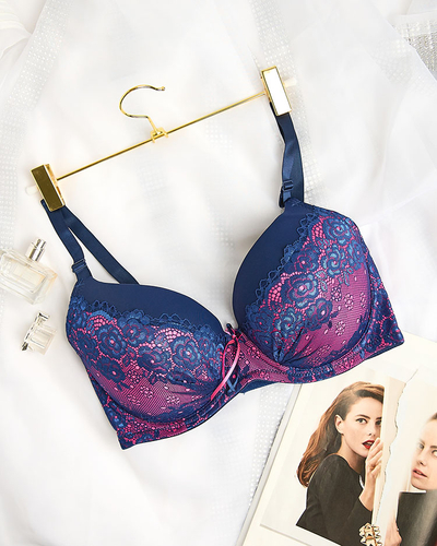 Royalfashion Sutien de damă decorat cu dantelă