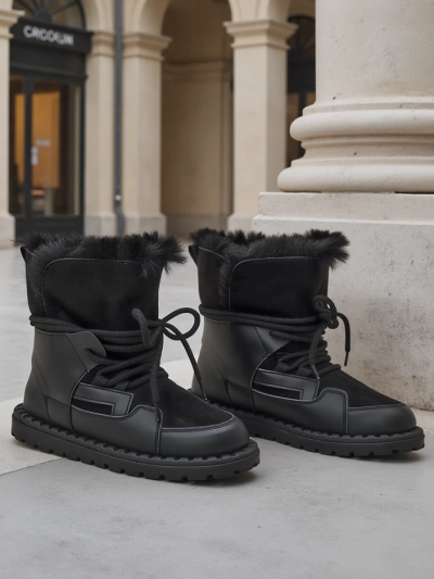 Botine de zăpadă cu șireturi pentru femei Royalfashion Viovi