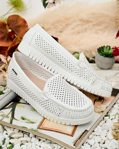 Royalfashion Mocasini din piele de damă Nafis