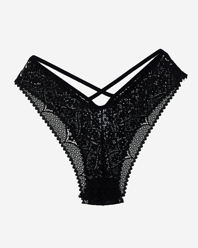 Slip Dama Dantela Neagra Chilote - Lenjerie Intima