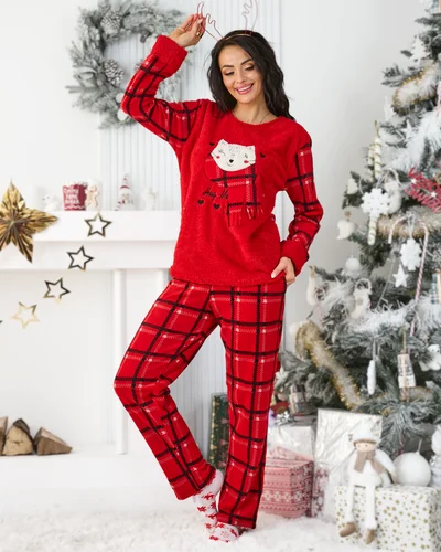 Pijamale cu carouri pentru femei Royalfashion