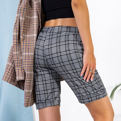 Pantaloni scurți de piele de vară negri deasupra genunchiului - Îmbrăcăminte