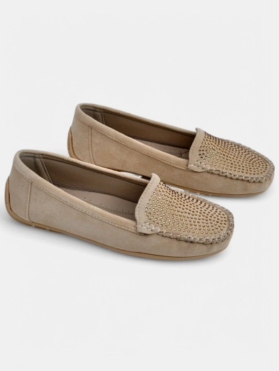 Mocasinile pentru femei Royalfashion cu strasuri Ezuess