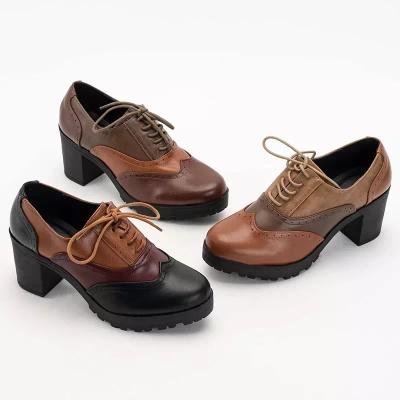OUTLET Pantofi de dama maro inchis pe postul Tiarino - Incaltaminte