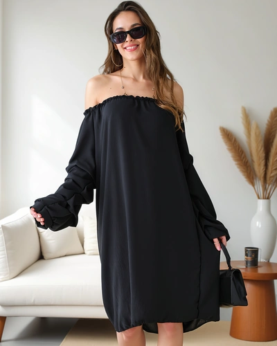 Rochie elegantă pentru femei Royalfashion în stil spaniol cu volane