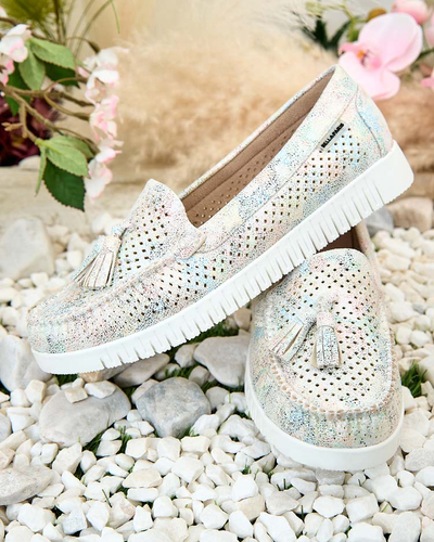 Royalfashion Mocasini traforați de damă Molaffa