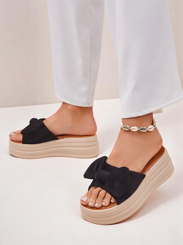 Royalfashion Papuci de damă cu platformă Givan