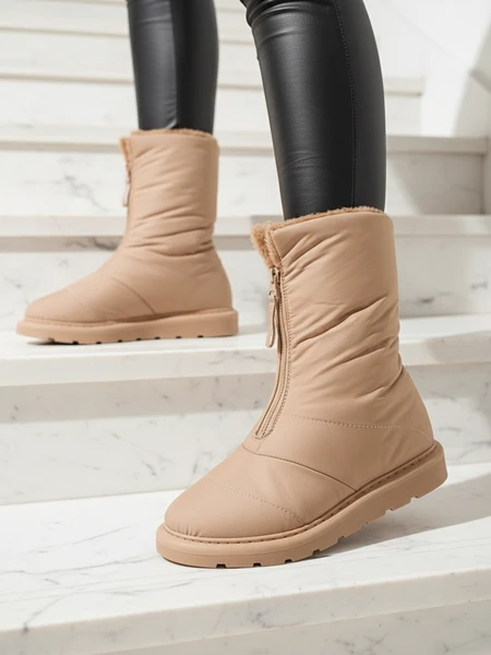 Cizme de damă Elysium maro deschis pentru iarnă