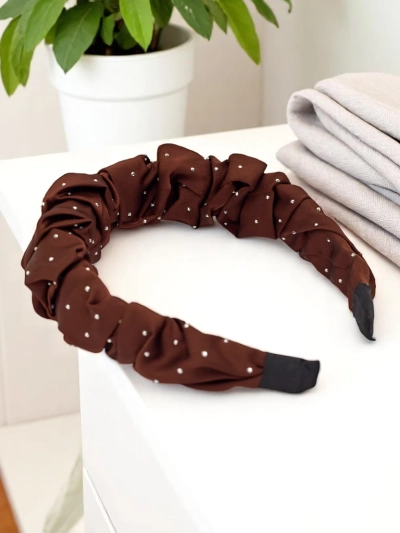 Royalfashion Bentiță de satin Bianca