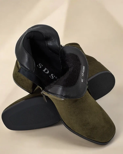 Ghete la glezna pentru femei Royalfashion pe un calcai scazut Vetti