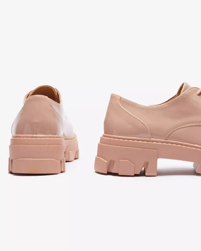 Pantofi de damă cu șiret roz Delgor- Footwear