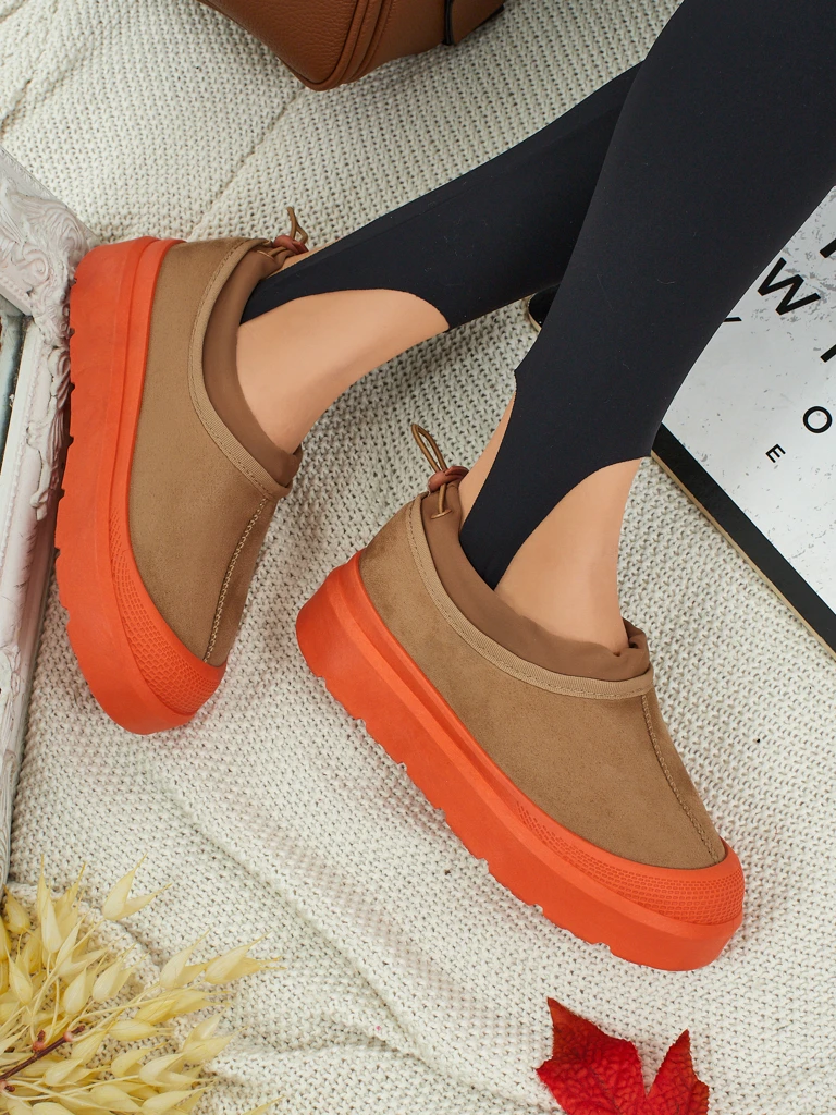 Adidași Dama Flora Camel Căprioară Confortabili Pentru Fiecare Zi