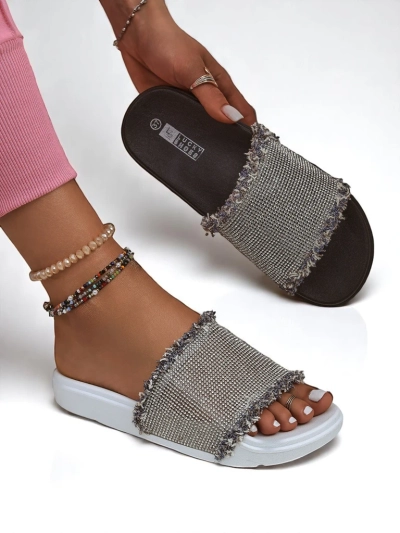 Șlapi plat pentru femei Royalfashion SparkleWalk