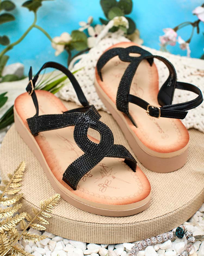 Royalfashion Sandale Elova Zirconia pentru femei