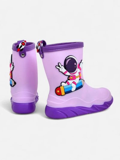 Cizme de ploaie Royalfashion pentru copii cu Cosmos astronautul
