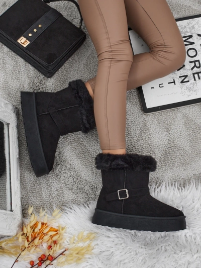 Royalfashion Krótkie buty a'la śniegowce damskie Myrelle